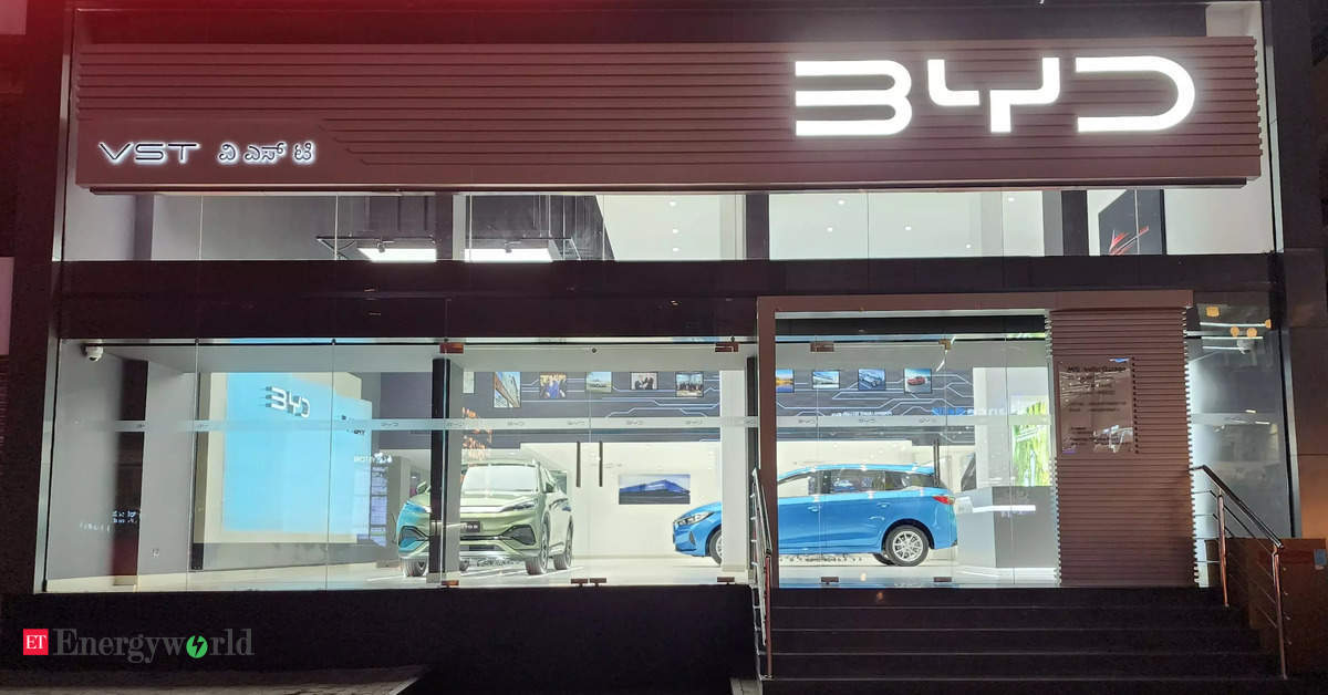 BYD India opens third passenger vehicle showroom in Bengaluru, Energy News, ET EnergyWorld