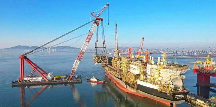 Chinese yard completes hull-modules integration for Brazil-bound FPSO