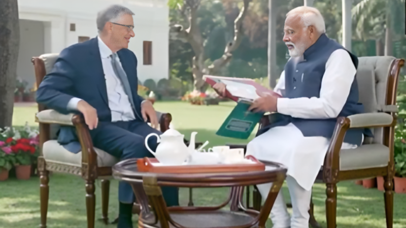 PM Modi in interaction with Bill Gates, ET EnergyWorld