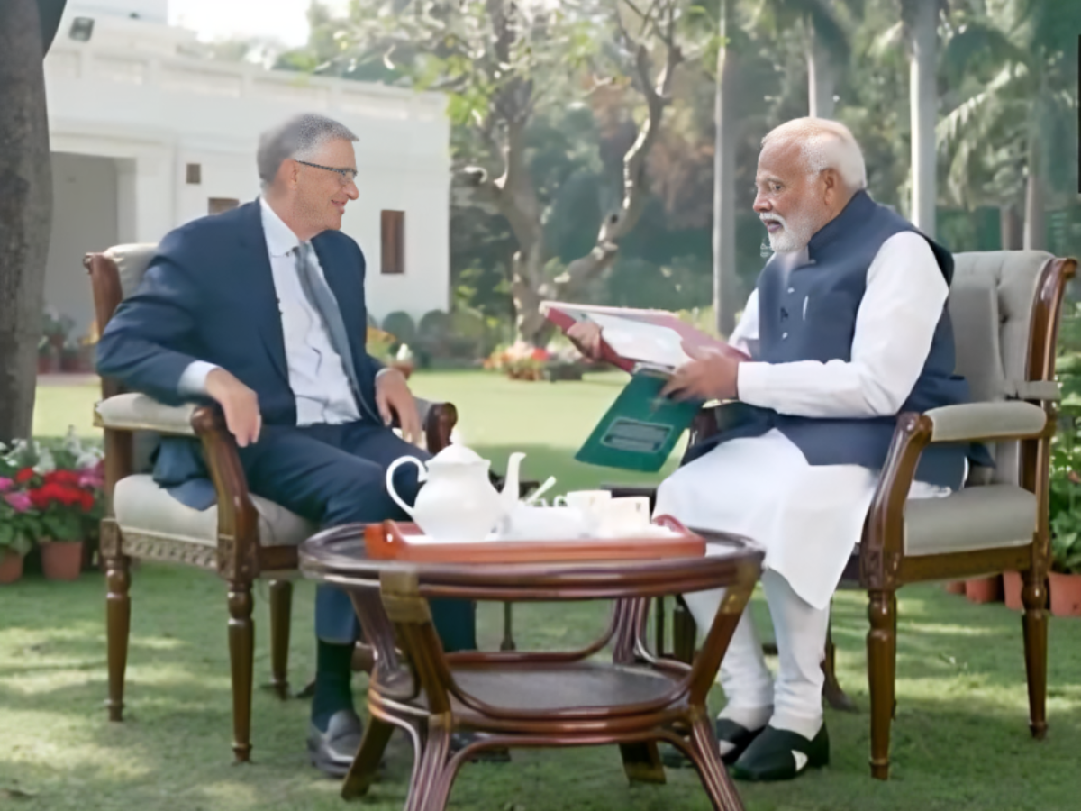 PM Modi in interaction with Bill Gates, ET EnergyWorld